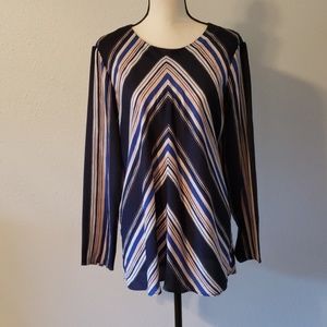 RUFF HEWN: GREY Long Sleeved Blouse - XL